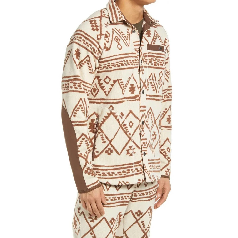 The North Face Printed Gordon Lyons Shacket Geo Print Men's Size Large H14146 - Picture 8 of 16
